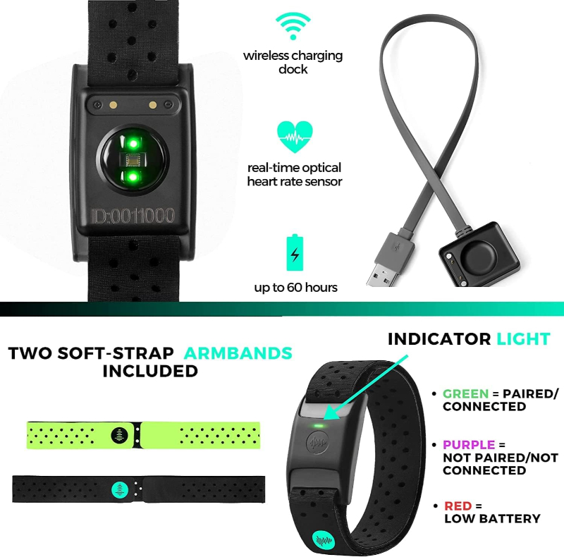 Bluetooth Heart Rate Monitor Armband - ANT Heart Rate Monitor