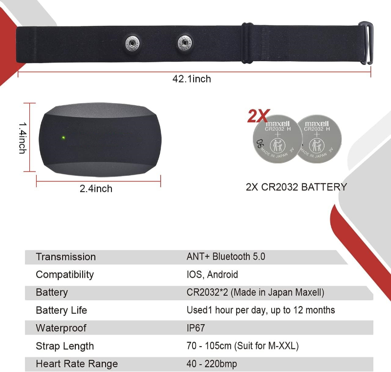 Heart Rate Monitor Chest Strap