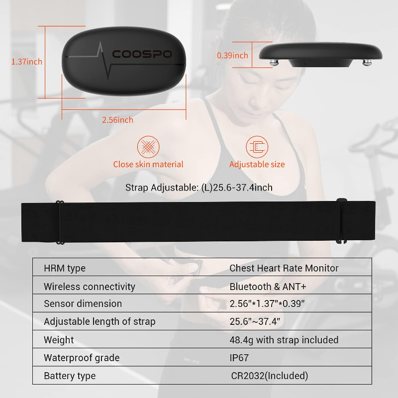 Heart Rate Monitor Chest Strap H6M