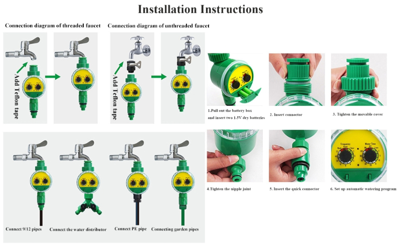 Sprinkler Timer - Knob Hose Water Timer Perfect for Automatic Watering