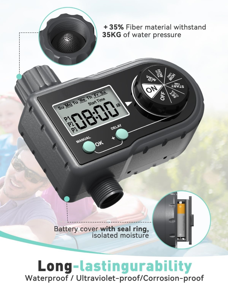 Water Timer for Garden Hose Faucet