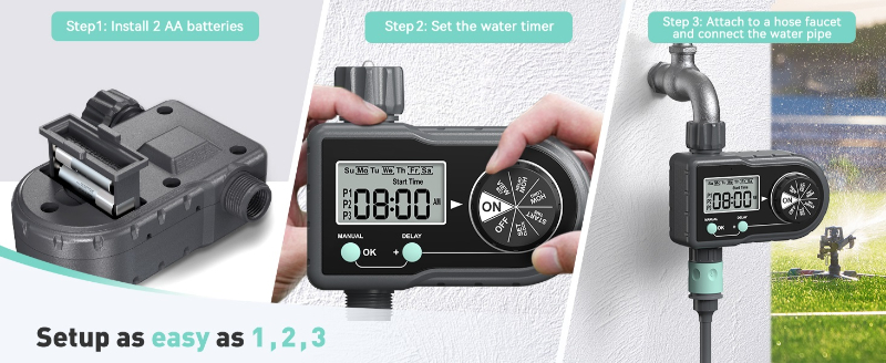 Water Timer for Garden Hose Faucet