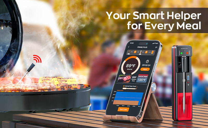 Digital Food Thermometer for Cooking and Grilling