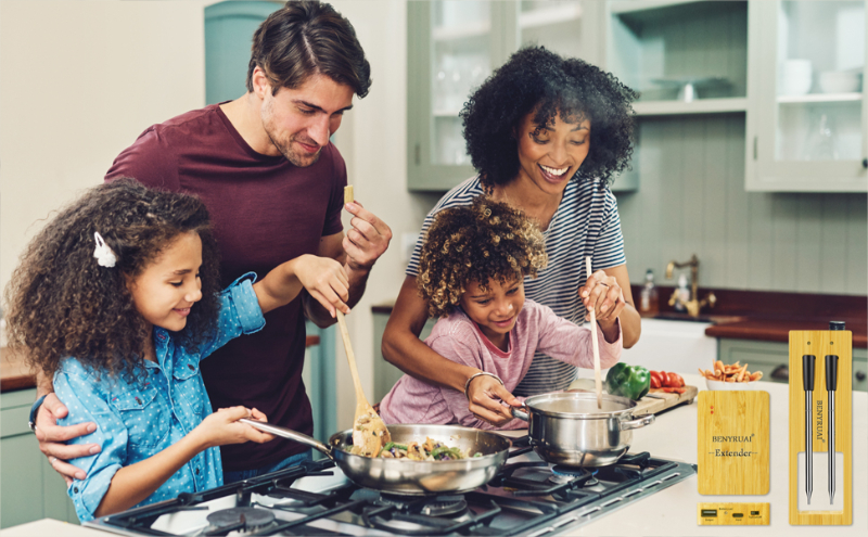 Smart Meat Thermometer Wireless with 300 Feet Range