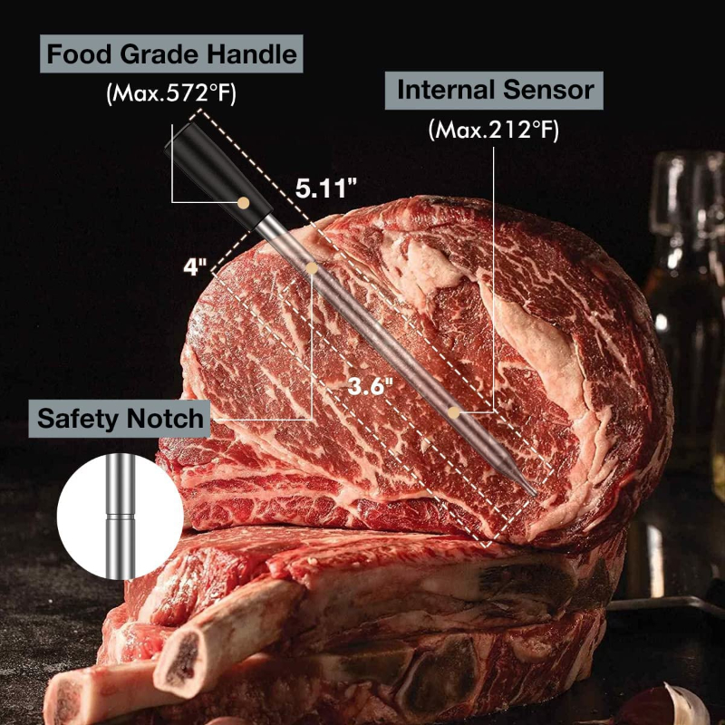 Wireless Meat Thermometer, Long Wireless Range