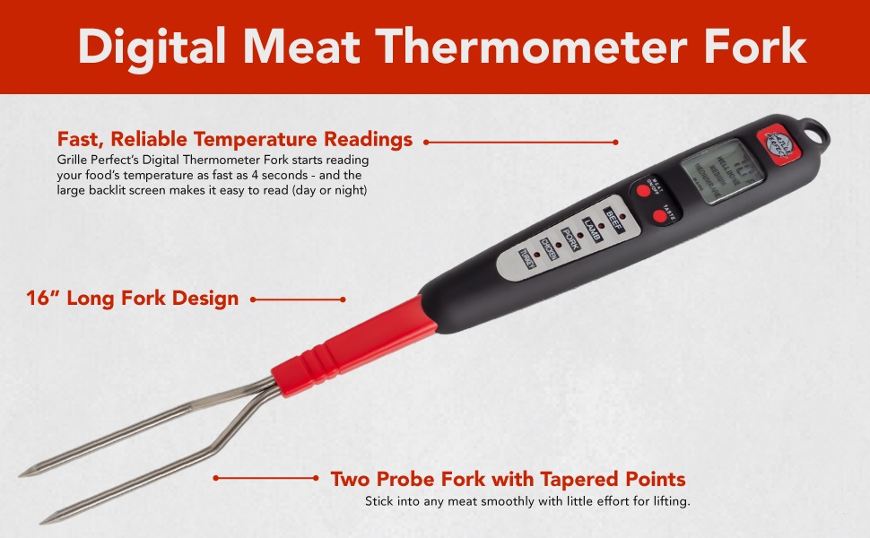 Digital Meat Thermometer Fork