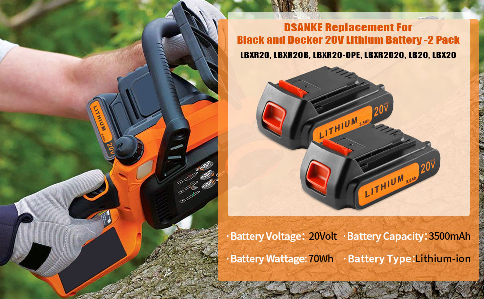 Black and Decker 20V Lithium Battery