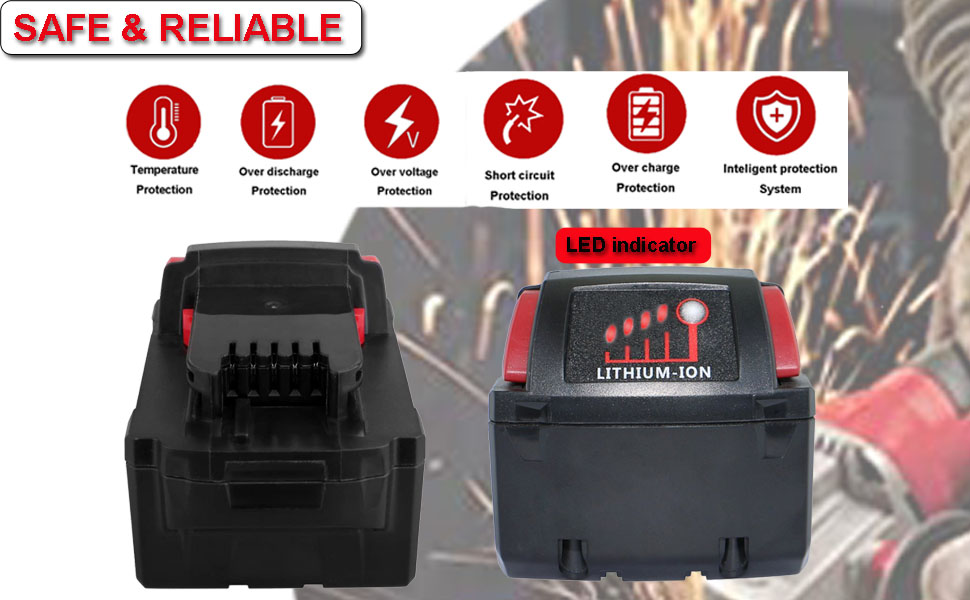 M18 Battery Replacement for Milwaukee