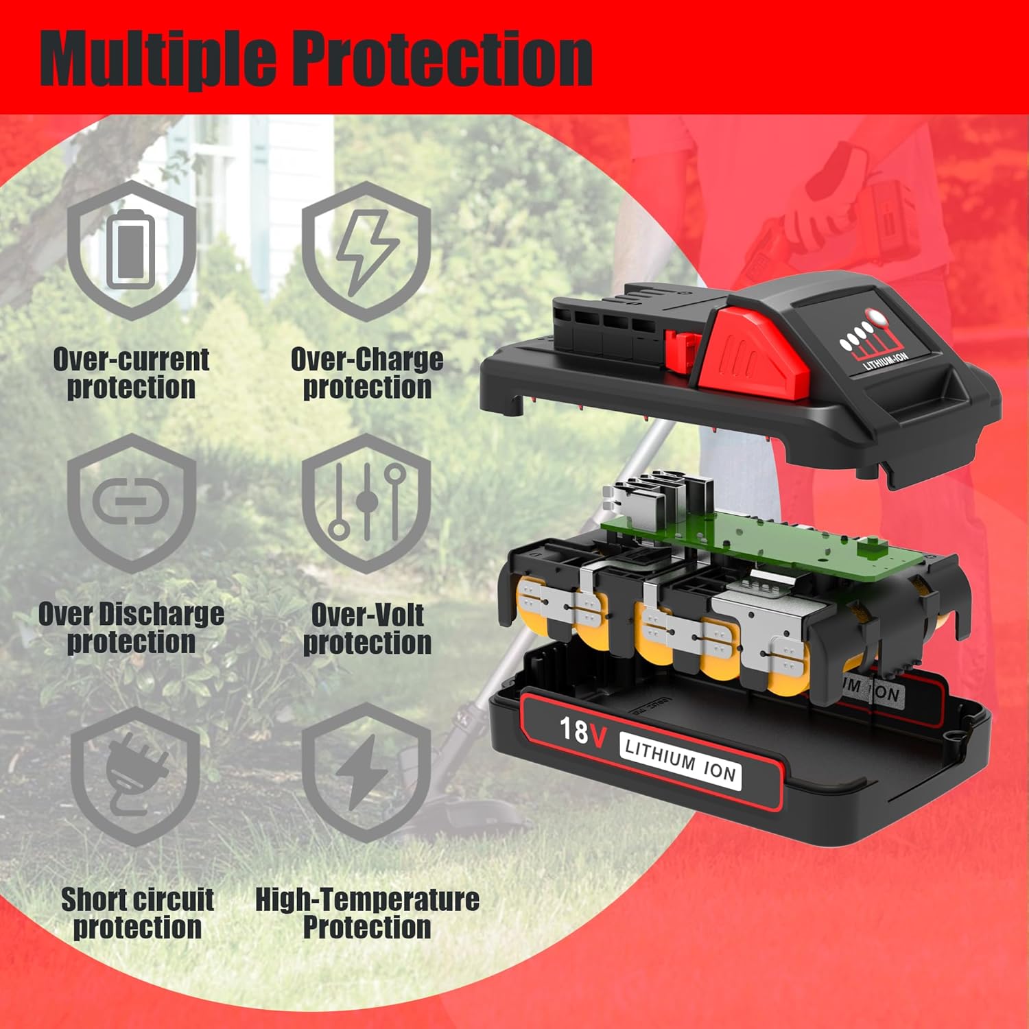 Milwaukee 18V Cordless Power Tools Lithium Battery