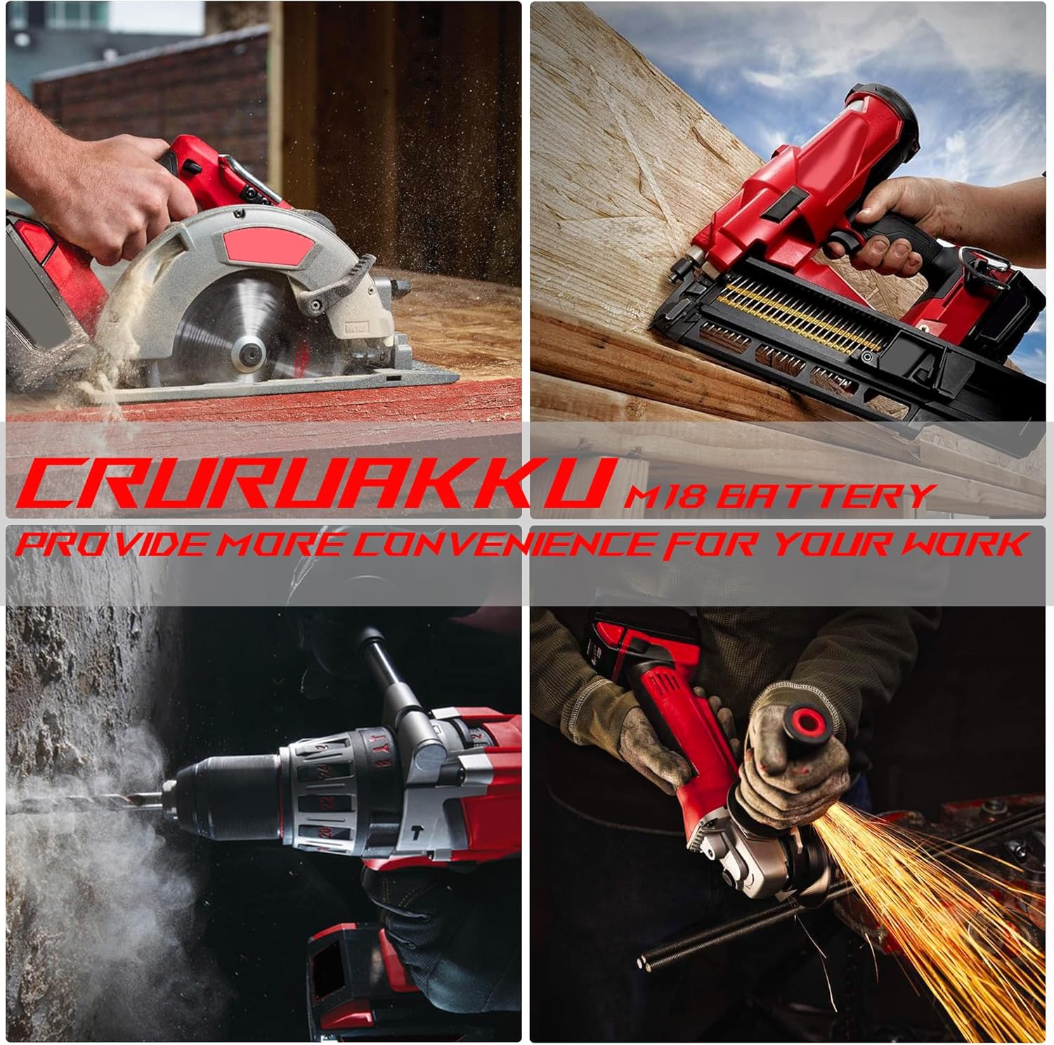 Milwaukee 18V Cordless Power Tools Lithium Battery