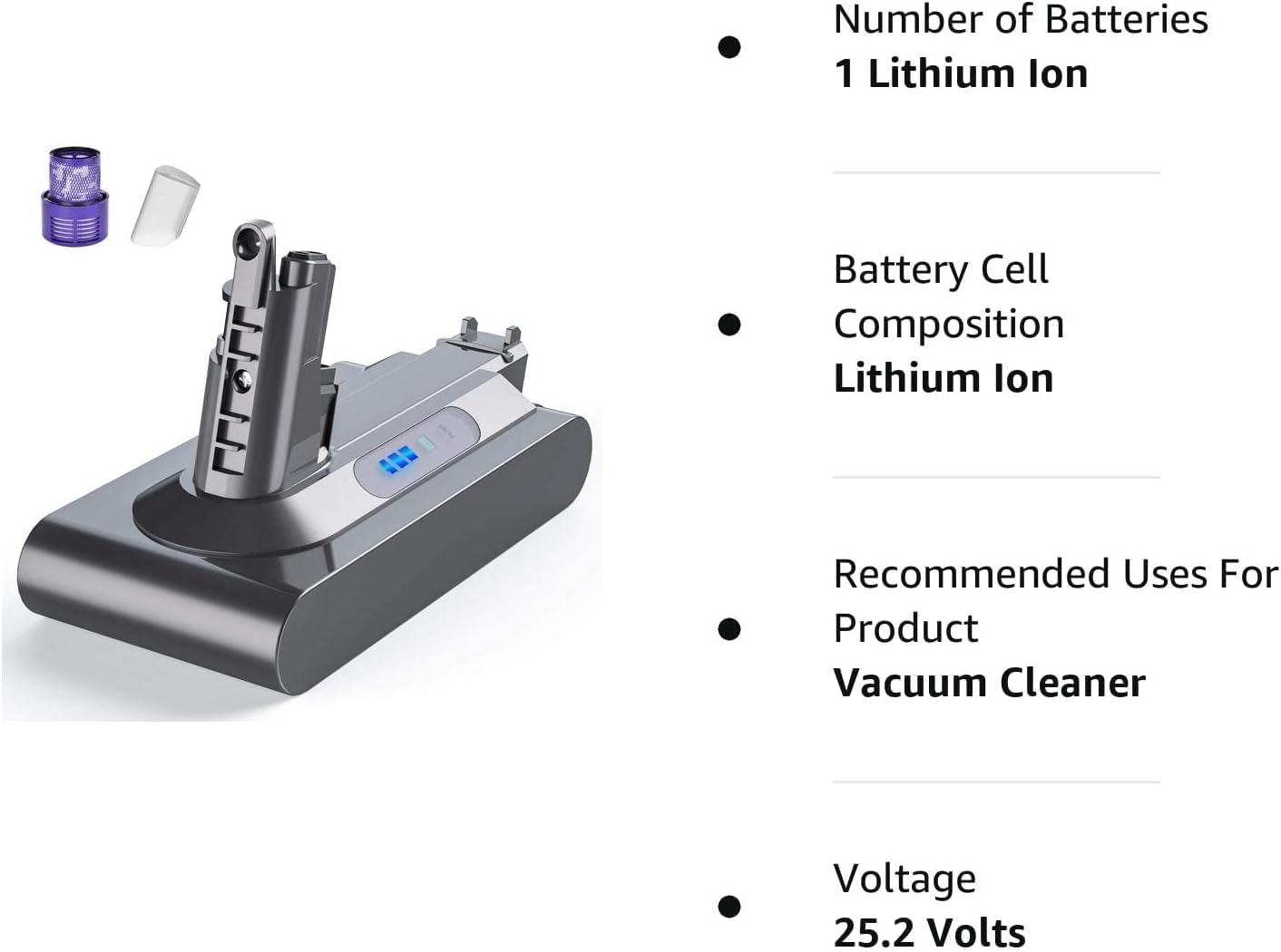 Battery Replacement for Dyson V10