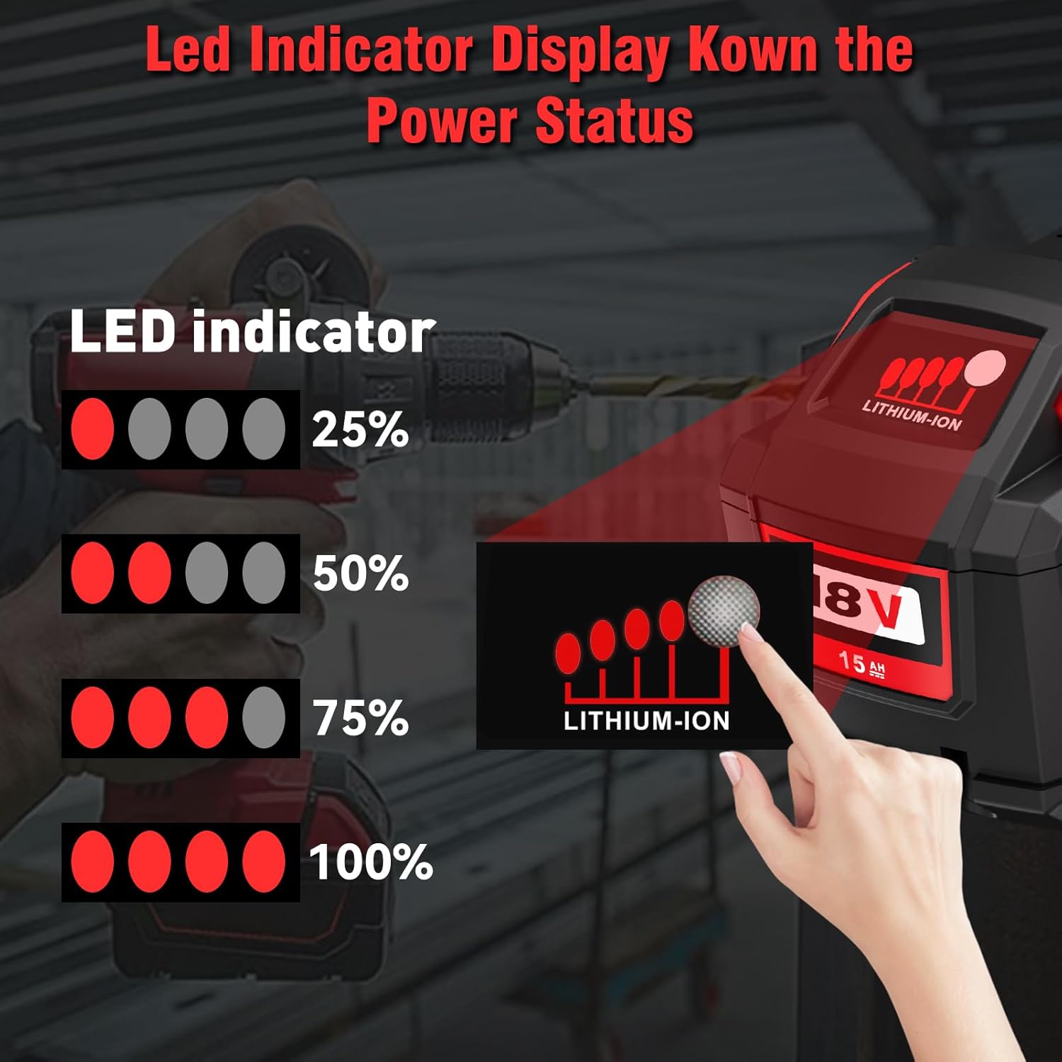 Replacement for Milwaukee M18 18V