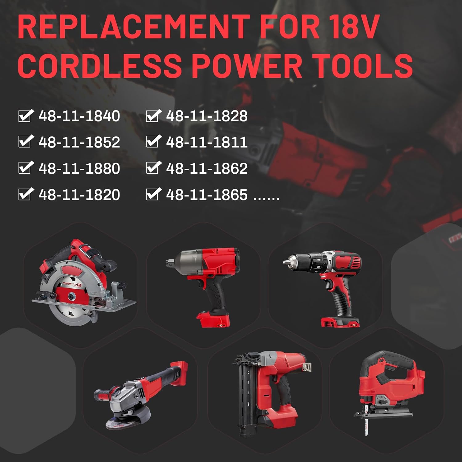 Power Tool Battery Pack Replacement