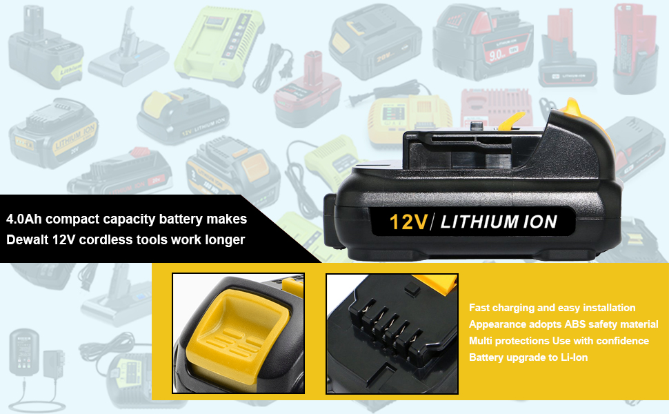 Power Tool Lithium ion Battery Pack for Dewalt