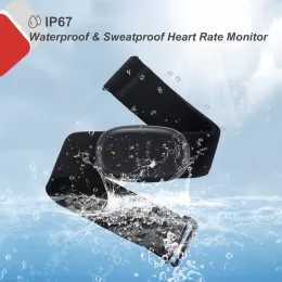 Rechargeable Heart Rate Monitor Chest Strap 5.3 kHz/Bluetooth 5.0/ANT+