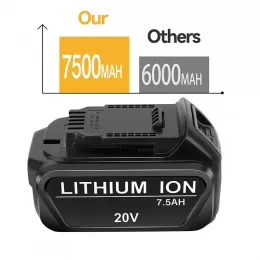 20V 7.5Ah Replacement Battery for Dewalt 20V Compatible