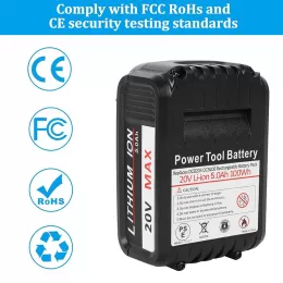 5.0Ah 20V Replacement Battery Compatible with Dewalt DCB205 DCB200 DCB207 DCB203 Cordless Power Tools