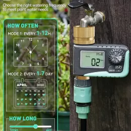 Sprinkler Timer with Brass Inlet & Outlet