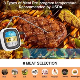 Meat Thermometer Digital Touchscreen Cooking Food Thermometer Instant Read Thermometer for Meat Cooking in Grill Smoker BBQ