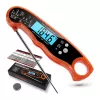 Waterproof Digital Instant Read Meat Thermometer with 4.6 Folding Probe Backlight & Calibration Function