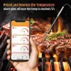 Smart Meat Thermometer Digital Wireless Meat Thermometer with Timer Grill Temperature Monitor Alarm Sensor for BBQ Oven Tuya App