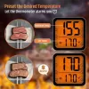 Smart Meat Thermometer Digital Wireless Meat Thermometer with Timer Grill Temperature Monitor Alarm Sensor for BBQ Oven Tuya App