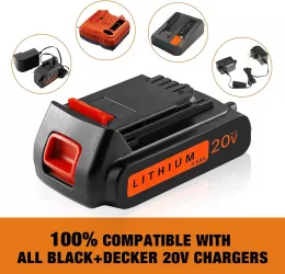 Black and Decker 20V Lithium Battery