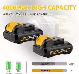 Replacement Battery for Dewalt 12V