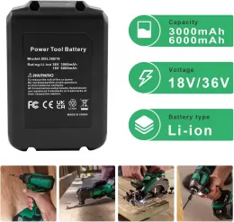 Power Tools Lithium-Ion Battery Pack Replacement for Metabo