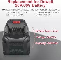 Power Tool Battery Replacement for Dewalt