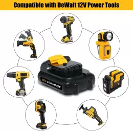 Power Tool Battery Pack Replacement for Dewalt 12V